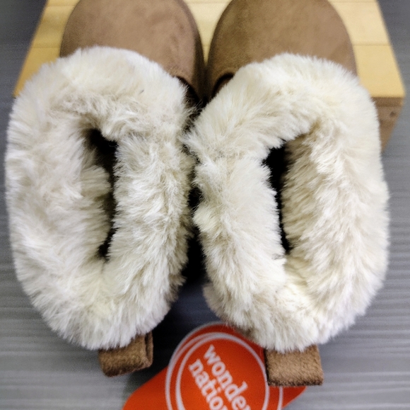 Wonder Nation Baby Girl Faux Fur/Faux Suede Faux Shearling Toddler Boots Size 3 - Picture 9 of 14